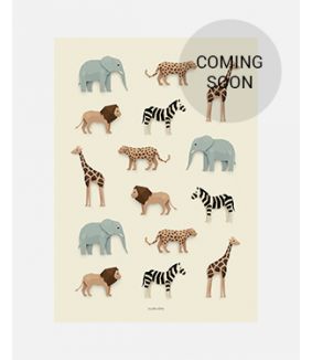 Safari poster 50x70 cm